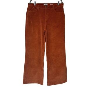 {Kenzie} "The Kaya High Rise Wide Leg" Corduroy Stretch Jeans Pants